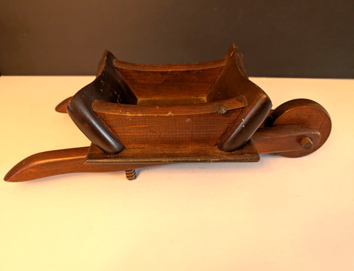 Vintage wooded wheelbarrow - vintage,