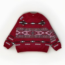 Vintage 90s SWELL Windsurfing Surf Ski Snowboard Knitted Knit Jumper Sweater XL