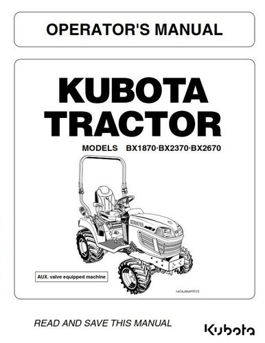 Kubota tractor bx2670 bx2370 - tractor,