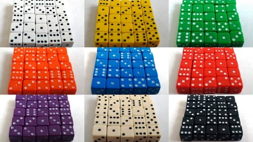 Dice 7mm opaque x25 - d6,
