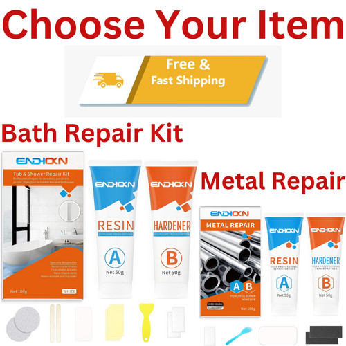 Bath repair kit white - bath, endhokn