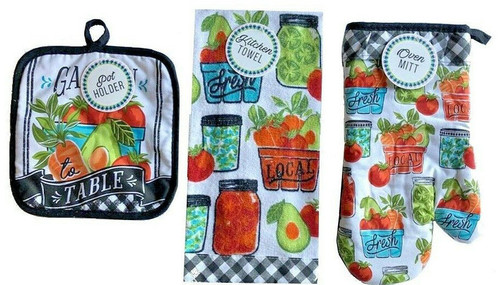Garden veggies kitchen towel - kitchen,
