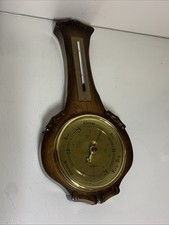 Vintage Wooden Banjo Barometer
