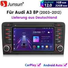 7" stereo car radio for Audi A3 8P 2003-2012 Android12 GPS SAT NAV carplay DAB+ 