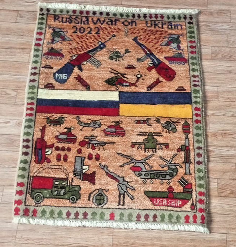 Hand made afghan war - made,