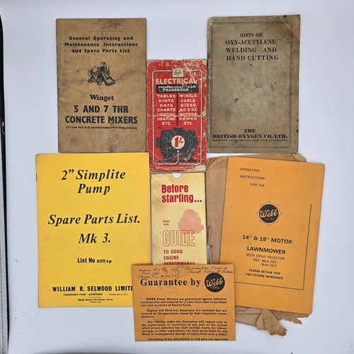 Vintage machinery manuals webb - machinery,