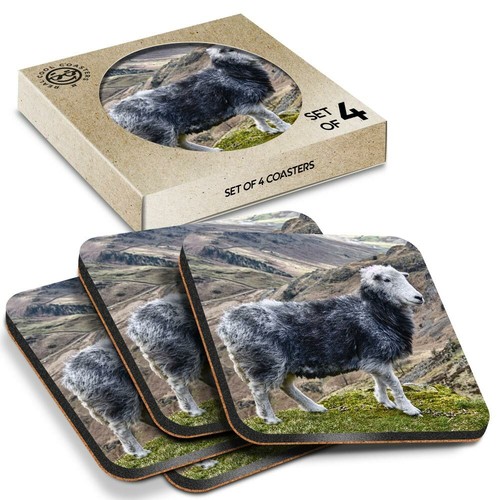 Boxed square coasters - 4,