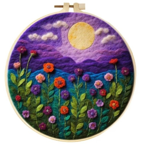 R44 purple flowers - -, 20cm