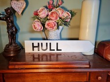Hull Aged Basic Old Style British Road Sign Kingston Humbershire