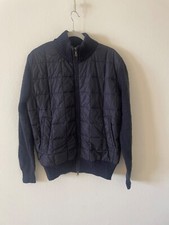 Henri Lloyd Knit Vintage Jacket Blue Full Zip Long Sleeve Top Mens Size L