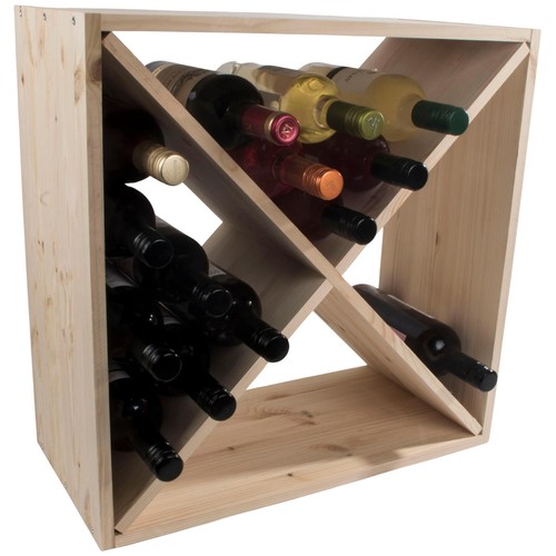 Square bottle wine rack - square,