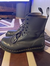 Doc Martens Super Soft Pascal Grey Leather 1460 8 Hole Boots Uk4/37 VGC