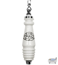 Traditional Victorian Ceramic Toilet Chain Flush Pull For High Level Cisterns