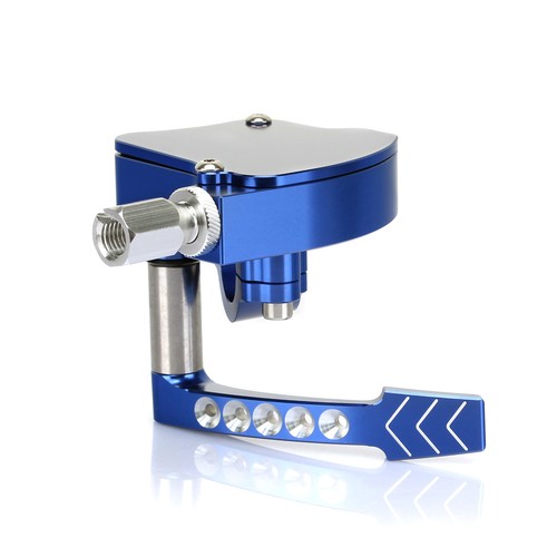 Billet blue thumb throttle - thumb,