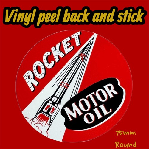 Rocket motor oil - motor, vintage