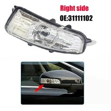 Right Front Wing Mirror Indicator Light Lamp Lens For Volvo S40 V50 C30 S60 V70