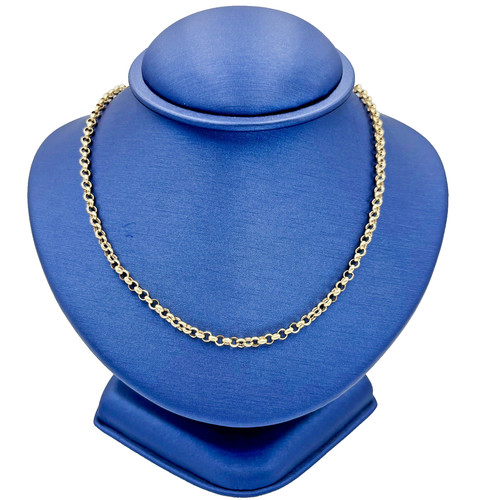 9ct yellow gold belcher - yellow, chain