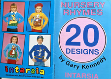 KNITTING PATTERN 20 nursery rhymes jumper designs intarsia Gary Kennedy bo peep
