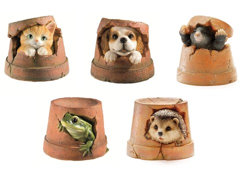 Animal flower plant pot - pot, garden