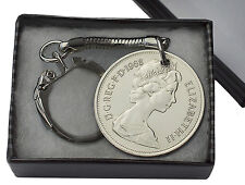 10P OLD STYLE COIN KEYRING