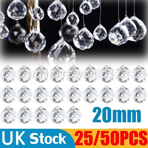 50pcs clear crystal ball - 25/50pcs,