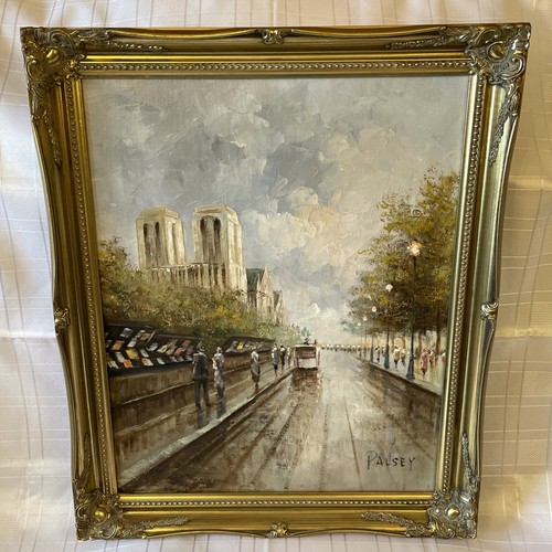 Framed oil canvas - canvas, depicting