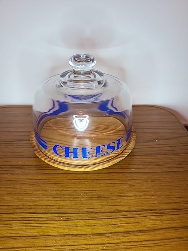 Retro glass cheese dome - cheese,