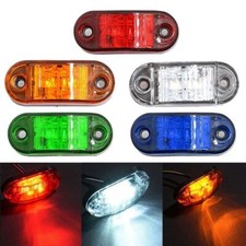 10-50pcs 2.5" LED Oval Side Clearance Marker Lights For Truck Trailer RV 12V-24V