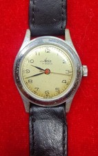 Rare AVIA 17 Jewel Military Men Wrist Watch Vintage WW2 Mechanical  Working.