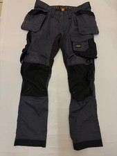 Snickers Stretchy Work Trousers size W36/32L holster pochests grey we31