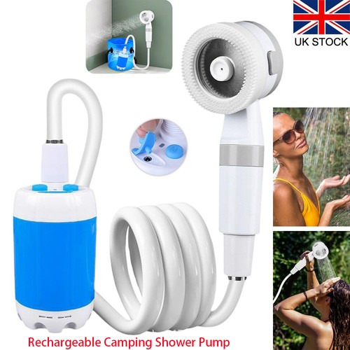 Rechargeable camping shower - rechargeable,