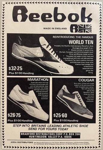Reebok marathon shoe - marathon, ad