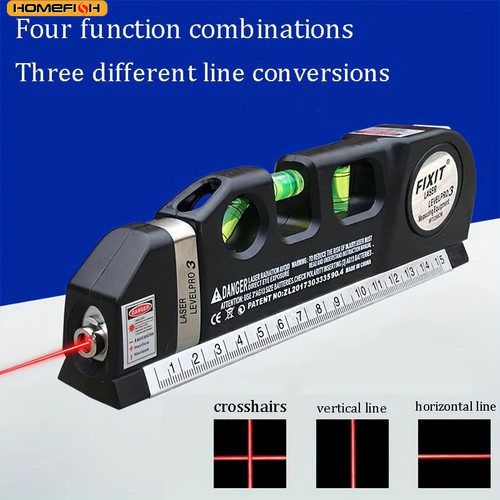 Spirit level with - spirit, laser