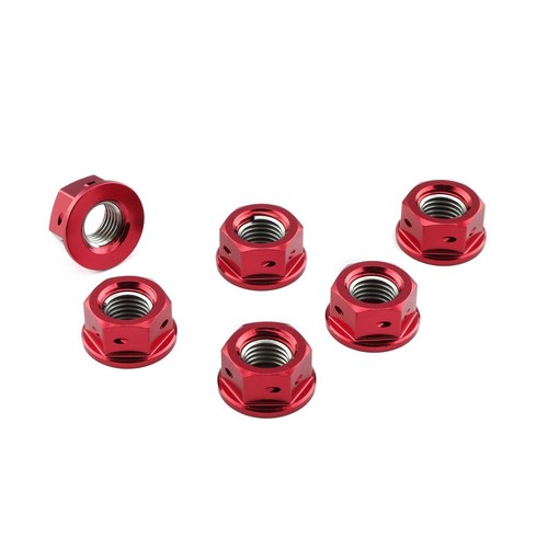 Rear sprocket nuts red probolt - red,