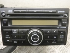 2007 NISSAN QASHQAI RADIO 6 CD PLAYER BLUETOOTH HEAD UNIT 28185JD40A