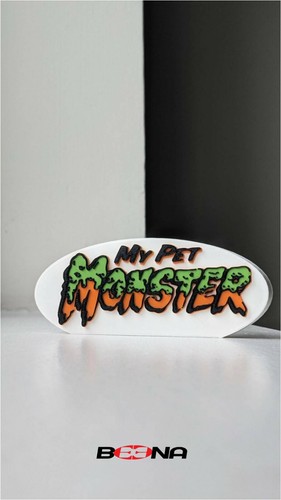 Pet monster logo display - my,