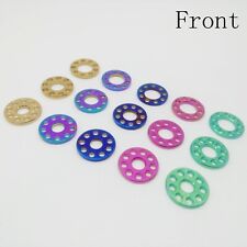10pcs M6 M8 M10 Porous Ti Washers Titanium Drilled Spacer Gaskets for Motorcycle