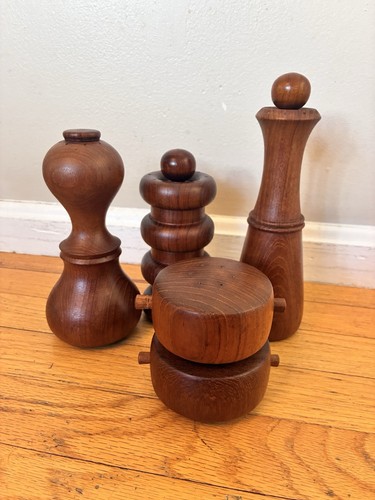 Lot vtg dansk teak pepper - vtg,