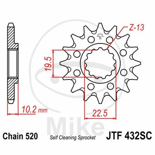 Racing sprocket z14 520 - z14,