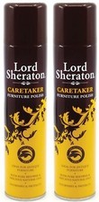 Lord Sheraton Caretaker Furniture Polish Aerosol Nourishes & Protects 300ml x2