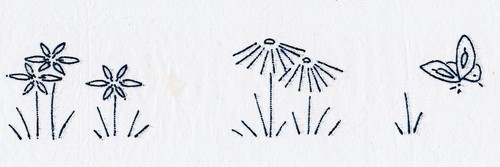 Vintage embroidery transfer - vintage,