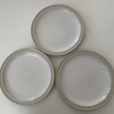 3 x Denby Linen Dinner Plates