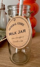 Small milk bottles clear 14cms