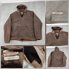 Driza-Bone Mens Size XL 7 Wax Cotton Parka Hooded Smock Brown Jacket Australia