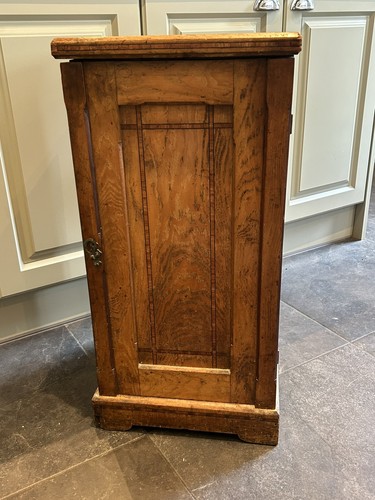 Victorian ash bedside cabinet - victorian,