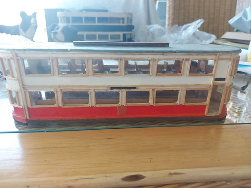 Vintage scratch built tram - scratch,