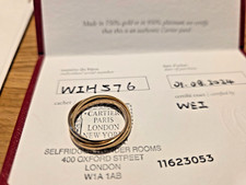 Cartier Trinity Ring size 60