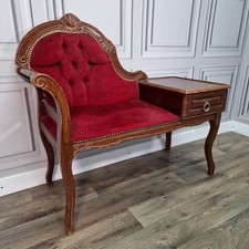 Vintage Upholstered Wooden