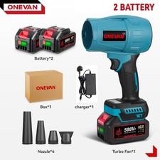 Cordless Electric Turbo Leaf Blower Power Jet Dry Air Blower Fan For Makita 18V