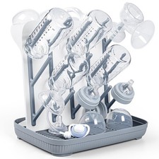 Termichy Baby Bottle Drying Rack: Large Vertical Bottle Dryer Rack Holder - S...